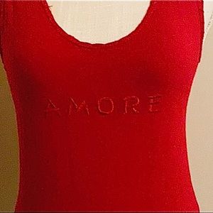 Vintage Anthropologie Amore tank top - Red - Size M